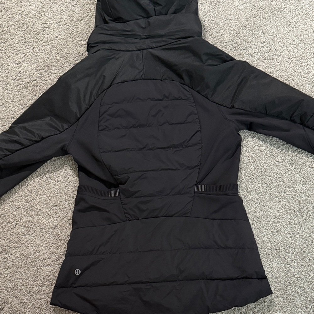 lululemon athletica Black Hooded Ski Jacket - Picture 2 of 2